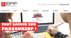 Desktop Screenshot of epf.fr