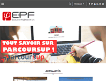 Tablet Screenshot of epf.fr